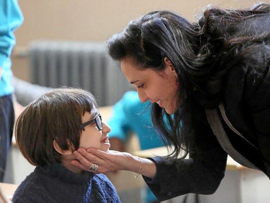 Avec Ruben, à l’école