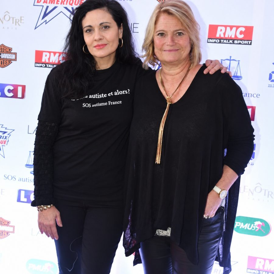 Avec Marina Carrère d'Encausse au Grand Prix d'Amérique, avec SOS autisme France