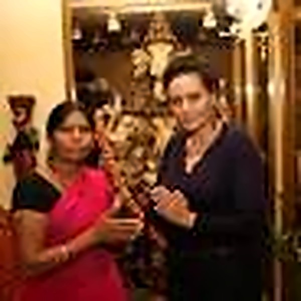 Avec Sampat Pal, fondatrice du Gulabi Gang